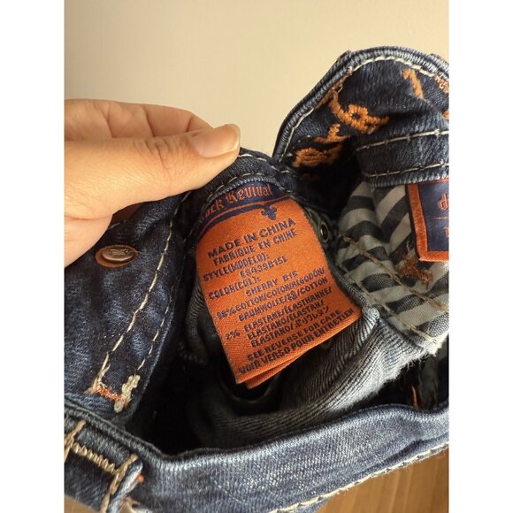 Rock Revival Sherry Bootcut Low Rise Embellish Rhinestone Dark Wash Jeans Y2k 25 - Picture 9 of 9